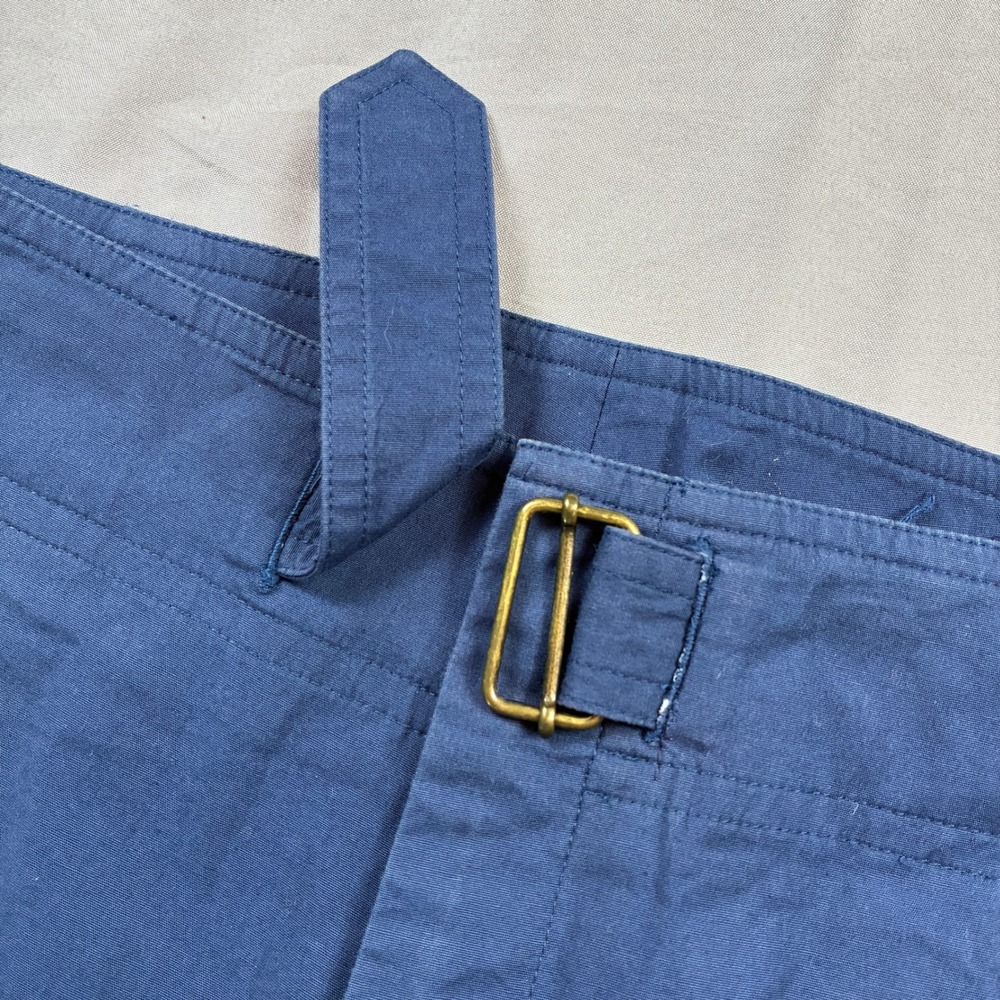 Ralph Lauren Cargo Utility Pants Womens 8 Blue Buckle Cropped Wide Leg Y2K VTG - Picture 5 of 11